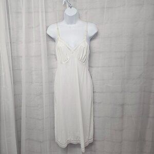 Cream Babydoll Y2K Slip Dress Fairy Whimsigoth Mesh Lounge S